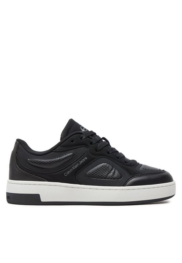 Calvin Klein Jeans Sneakersy Basket Cupsole Low Mix In Mtl YW0YW01462 Czarny. Kolor: czarny. Materiał: materiał