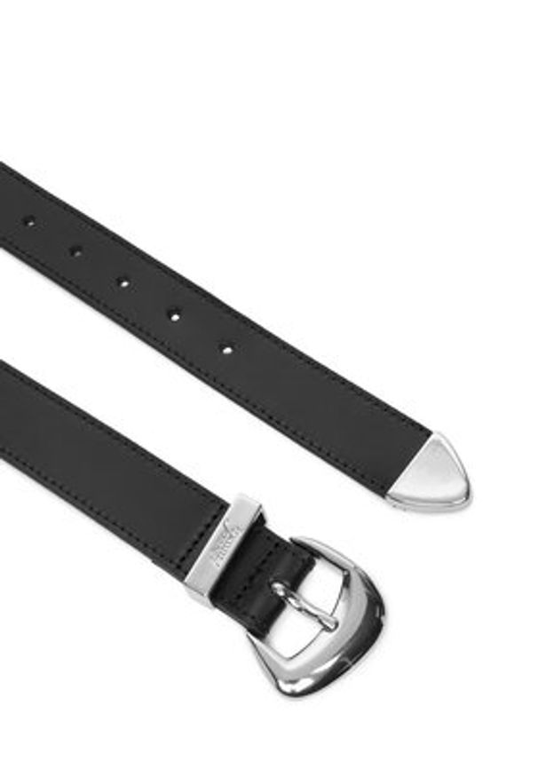 Tommy Jeans Pasek Damski Tjw Cool 3.0 AW0AW18100 Czarny. Kolor: czarny. Materiał: skóra