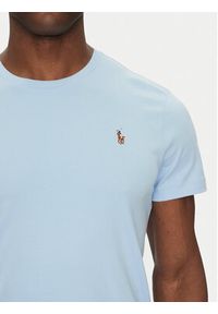 Polo Ralph Lauren T-Shirt Classics 710740727 Błękitny Slim Fit. Typ kołnierza: polo. Kolor: niebieski. Materiał: bawełna #3