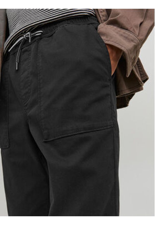 Jack & Jones - Jack&Jones Joggery Gordon 12229712 Czarny Regular Fit. Kolor: czarny. Materiał: bawełna