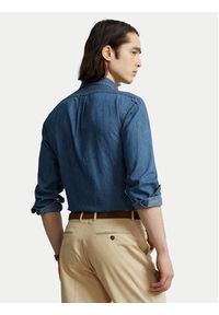 Polo Ralph Lauren Koszula jeansowa 710792043001 Niebieski Custom Fit. Typ kołnierza: polo. Kolor: niebieski. Materiał: bawełna #5