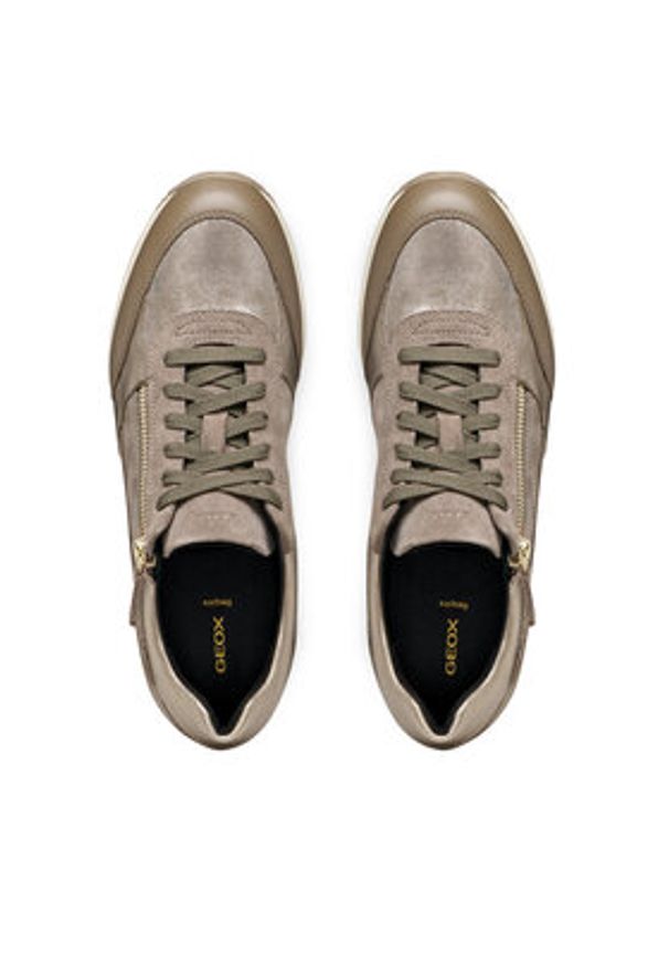 Geox Sneakersy D Calithe D36N0A 020TC C6692 Brązowy. Kolor: brązowy. Materiał: skóra