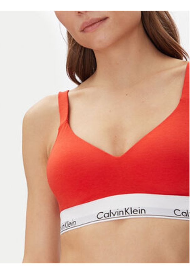 Calvin Klein Underwear Biustonosz top Lift Bralette 000QF7900E Czerwony. Kolor: czerwony. Materiał: bawełna