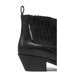 Karl Lagerfeld - KARL LAGERFELD Botki KL33244 Czarny. Kolor: czarny. Materiał: skóra #5