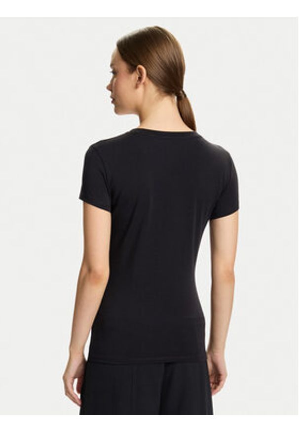 Armani Exchange T-Shirt XW001382 AF16294 UC001 Czarny Slim Fit. Kolor: czarny. Materiał: bawełna