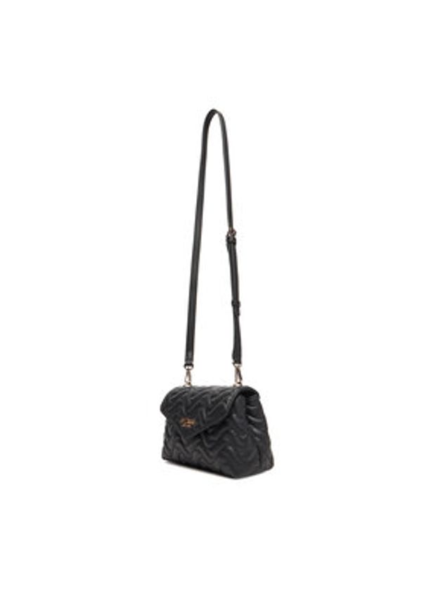 Guess Torebka Melisandra Mini HWQG96 53780 Czarny. Kolor: czarny. Materiał: skórzane