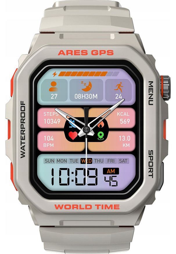 Smartwatch Zeblaze Smartwatch Zeblaze Ares GPS - biały. Rodzaj zegarka: smartwatch. Kolor: biały