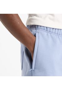Spodenki męskie New Balance MS41511DUS – niebieskie. Kolor: niebieski. Materiał: bawełna, dresówka #4
