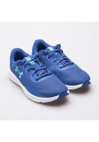 Buty Under Armour M 3024878-400 niebieskie. Okazja: na co dzień. Kolor: niebieski. Materiał: materiał. Szerokość cholewki: normalna #8