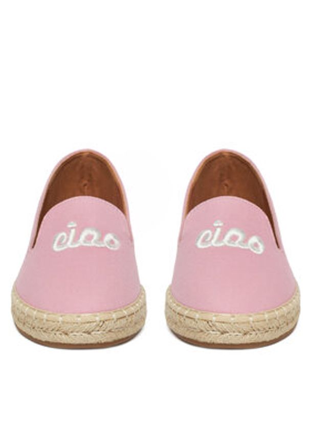 DeeZee Espadryle 8-266-3 Różowy. Kolor: różowy. Materiał: materiał