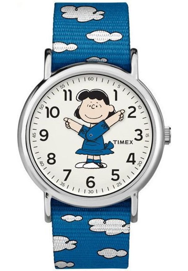 Timex Dziecięcy TW2R41300 Weekender x Peantus Lucy niebieski. Kolor: niebieski