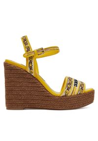 DOLCE & GABBANA - Dolce&Gabbana Espadryle CZ0318 AV804 Żółty. Kolor: żółty. Materiał: materiał #1