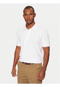 Guess Polo M4BP29 KCJV1 Biały Regular Fit. Typ kołnierza: polo. Kolor: biały. Materiał: bawełna