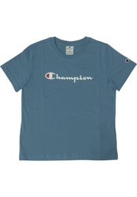 Koszulka treningowa damska Champion SS Tee. Kolor: niebieski
