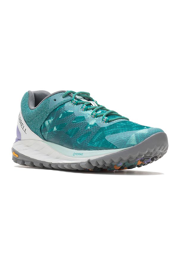 Buty do biegania damskie Merrell Antora 2 Print. Kolor: niebieski. Wzór: nadruk