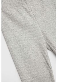 GAP legginsy dziecięce kolor szary gładkie. Kolor: szary. Materiał: dzianina. Wzór: gładki #2
