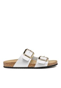 Geox Klapki D Brionia R D45Y3B 00085 C1000 Biały. Kolor: biały. Materiał: skóra #1