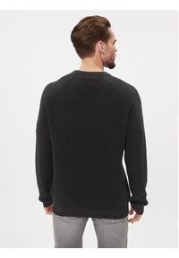 Calvin Klein Jeans Sweter J30J323989 Czarny Regular Fit. Kolor: czarny. Materiał: bawełna