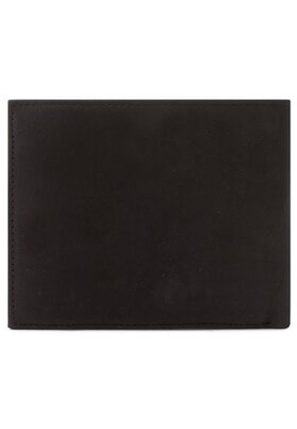 TOMMY HILFIGER - Tommy Hilfiger Duży Portfel Męski Johnson Trifold AM0AM00665 Czarny. Kolor: czarny. Materiał: nubuk, skóra
