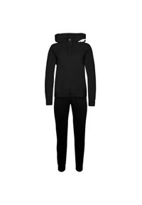 Champion - Dres fitness damski. Kolor: czarny. Materiał: poliester, bawełna. Wzór: nadruk. Sport: fitness #1