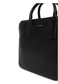 Calvin Klein Torba na laptopa Raised Commuter LV04D3157G Czarny. Kolor: czarny. Materiał: skóra #6
