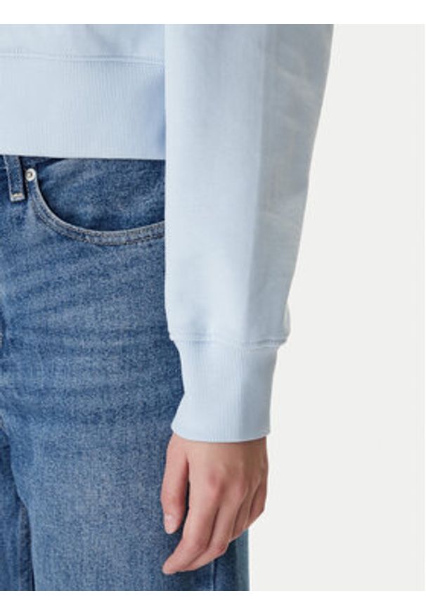 Guess Jeans Bluza W6RQ00 K68I4 Błękitny Relaxed Fit. Kolor: niebieski. Materiał: bawełna