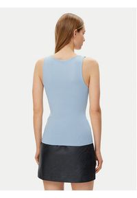 only - ONLY Top Lea 15278090 Błękitny Regular Fit. Kolor: niebieski. Materiał: syntetyk #8