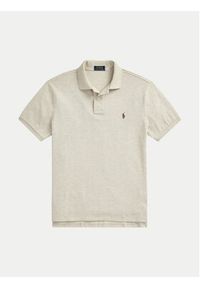 Polo Ralph Lauren Polo 710536856215 Beżowy Slim Fit. Typ kołnierza: polo. Kolor: beżowy. Materiał: bawełna #5