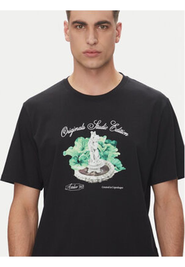 Jack & Jones - Jack&Jones T-Shirt Hydra 12277248 Czarny Relaxed Fit. Kolor: czarny. Materiał: bawełna