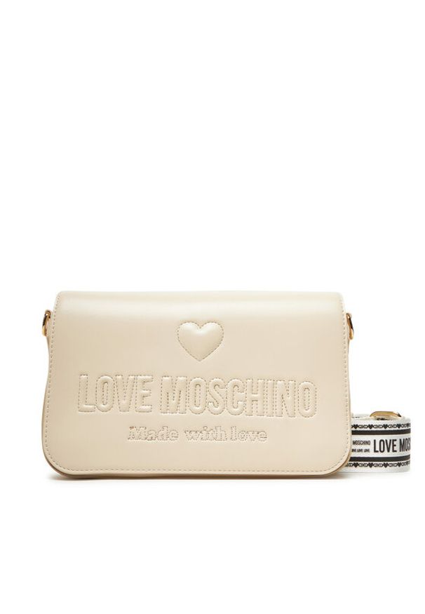 Love Moschino - LOVE MOSCHINO Torebka JC4221PP0MKF0110 Écru. Materiał: skórzane