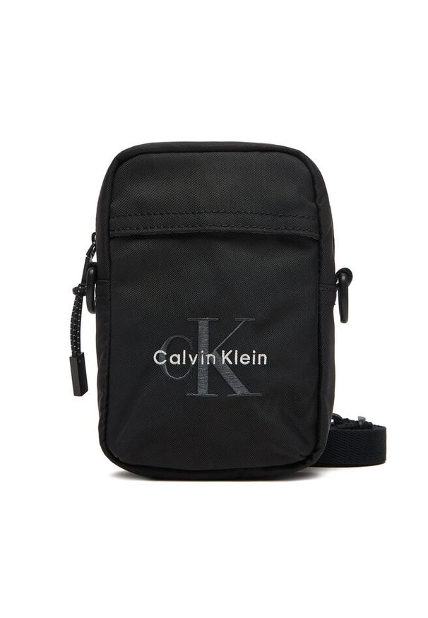 Saszetka Calvin Klein. Kolor: czarny. Materiał: nylon