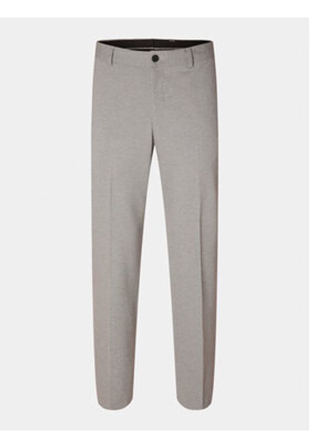 Selected Homme Spodnie garniturowe 16092485 Szary Slim Fit. Kolor: szary. Materiał: wiskoza, syntetyk