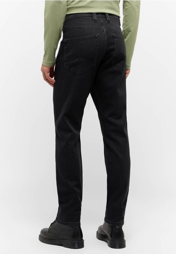 Męskie Spodnie Jeansowe Mustang Style Oregon Slim K Denim Black 1015546 4000 940