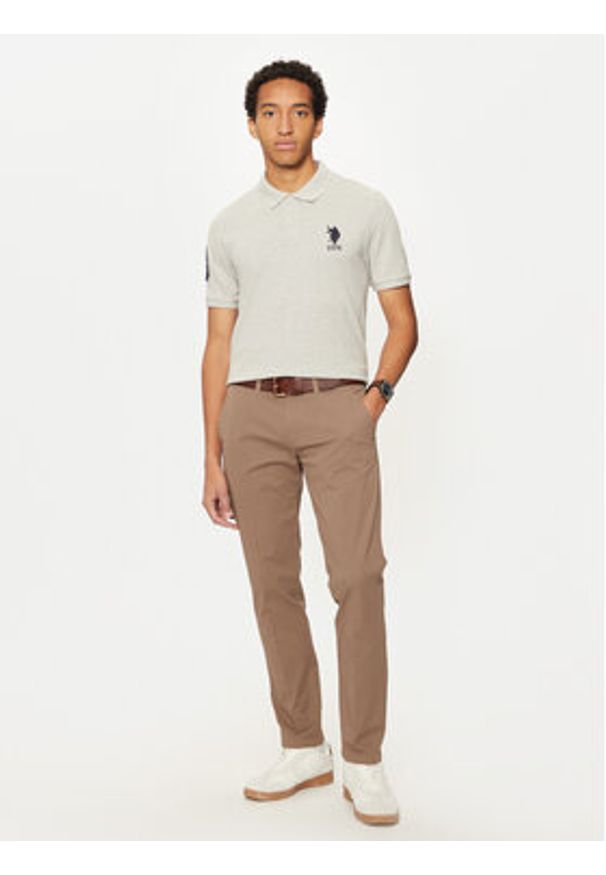 U.S. Polo Assn. Polo MUP3313 Szary Regular Fit. Typ kołnierza: polo. Kolor: szary. Materiał: bawełna