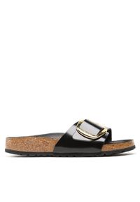 Birkenstock Klapki Madrid 1022650 Czarny. Kolor: czarny. Materiał: lakier, skóra #1