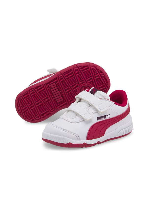 Buty Sportowe Dziewczęce Puma Stepfleex 2 Sl V. Kolor: biały, czerwony, wielokolorowy. Sport: turystyka piesza