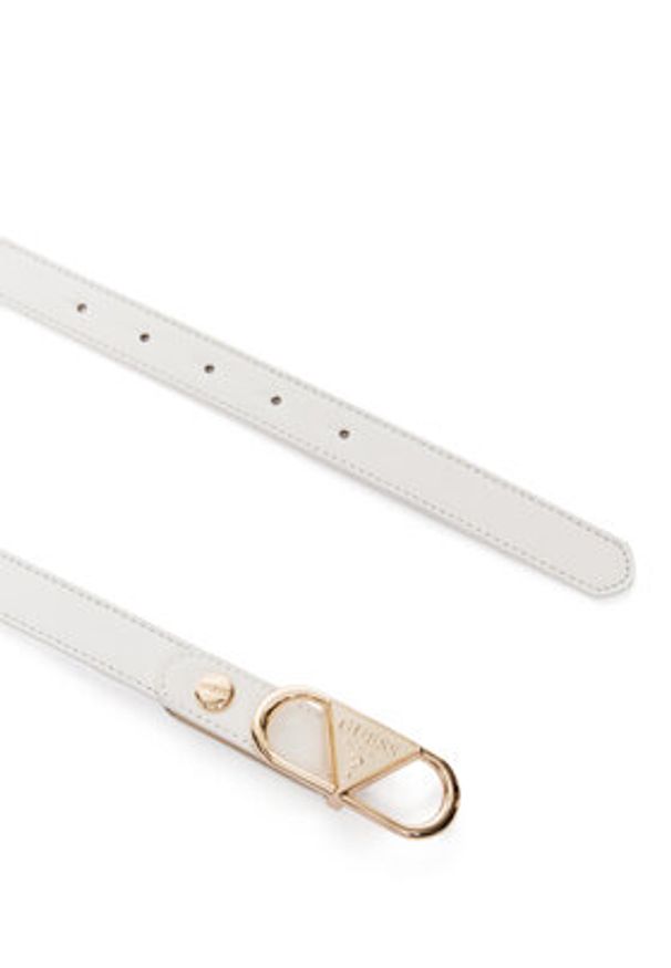 Guess Pasek Damski BW9361 P6220 Biały. Kolor: biały. Materiał: skóra