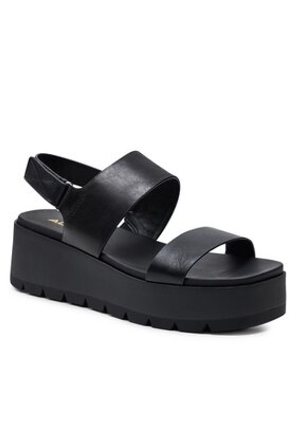 Aldo Sandały Thila 13713120 Czarny. Kolor: czarny. Materiał: skóra