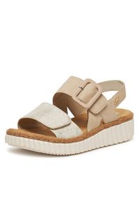 Rieker Sandały 69260-60 Beżowy. Kolor: beżowy. Materiał: syntetyk #2