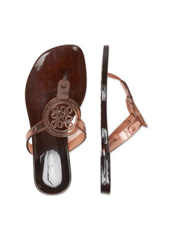 Nine West Japonki CEO-CT0906-1 Brązowy. Kolor: brązowy. Materiał: syntetyk