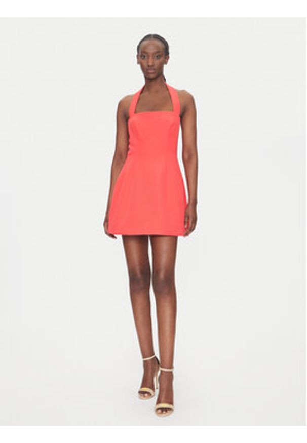 BARDOT - Bardot Sukienka koktajlowa 59857DB Czerwony Slim Fit. Kolor: czerwony. Materiał: syntetyk. Styl: wizytowy