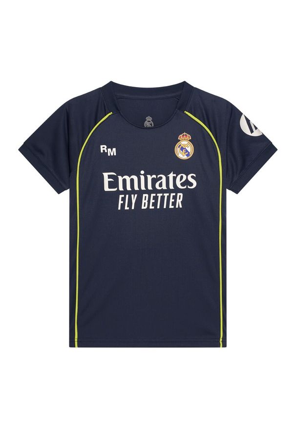 Koszulka Wyjazdowa Jude Bellingham Real Madrid 25/26 dla Dzieci. Kolor: niebieski. Sport: piłka nożna