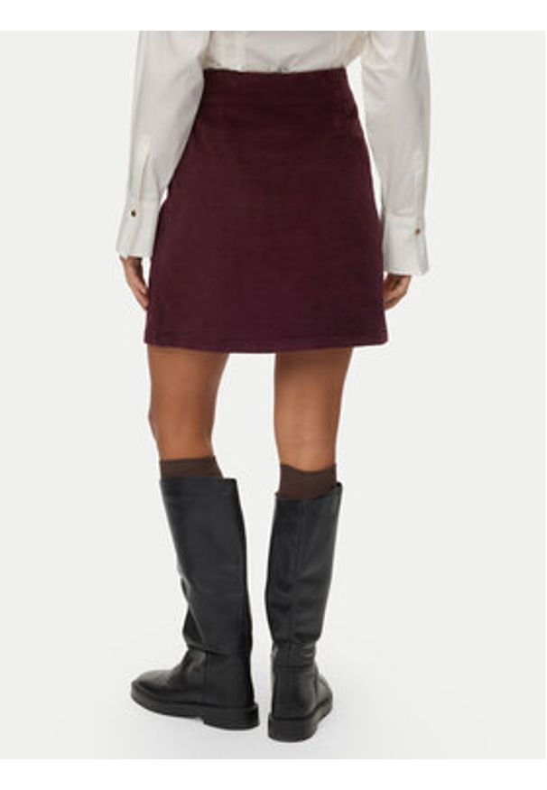 Vero Moda Spódnica mini Etta 10315342 Fioletowy Regular Fit. Kolor: fioletowy. Materiał: sztruks
