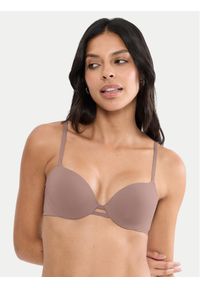 Triumph Biustonosz z fiszbiną Body Make-Up Illusion 10226401 Brązowy. Kolor: brązowy. Materiał: syntetyk #1