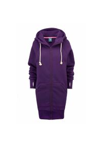 Bluza sportowa rozpinana z kapturem damska DEEP TRIP Luzak. Typ kołnierza: kaptur. Kolor: fioletowy