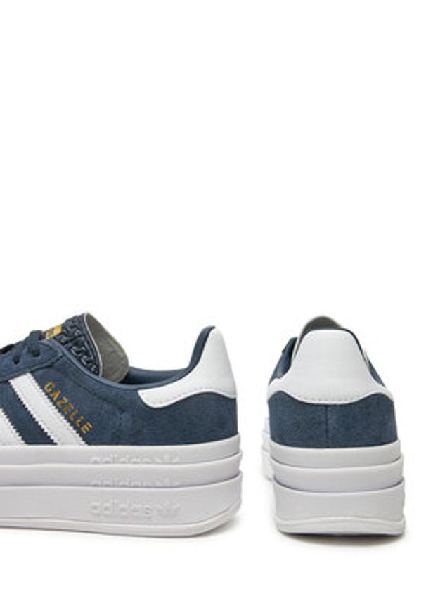 Adidas - adidas Sneakersy Gazelle Bold JQ7405 Granatowy. Kolor: niebieski. Materiał: zamsz, skóra. Model: Adidas Gazelle
