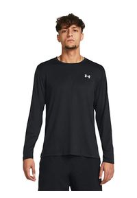 Under Armour - Koszulka longsleeve fitness męska UNDER ARMOUR z długim rękawem. Kolor: czarny. Długość rękawa: długi rękaw. Długość: długie