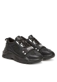 Versace Jeans Couture Sneakersy 78YA3SC4 Czarny. Kolor: czarny. Materiał: skóra #6