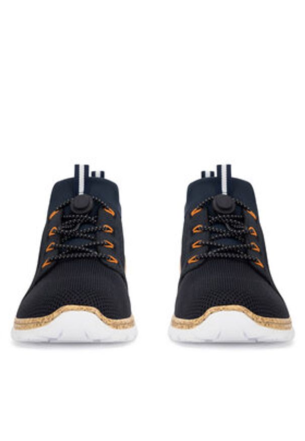 Rieker Sneakersy N4290-14 Granatowy. Kolor: niebieski. Materiał: materiał