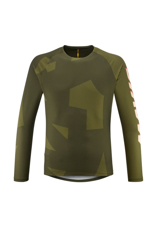 MAVIC - Dżersej z długim rękawem Mavic Deemax. Kolor: wielokolorowy, zielony, brązowy. Materiał: jersey. Długość rękawa: długi rękaw. Długość: długie. Sport: kolarstwo